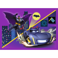 TREFL Puzzle Batwheels: Zoznámte sa 4v1 (35,48,54,70 dielikov)