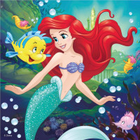 DINO Puzzle Disney princeznej: Popoluška, Ariel a Bella 3x55 dielikov
