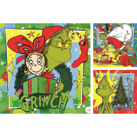 RAVENSBURGER Puzzle Grinch 3x49 dielikov