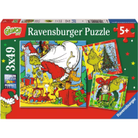 RAVENSBURGER Puzzle Grinch 3x49 dielikov
