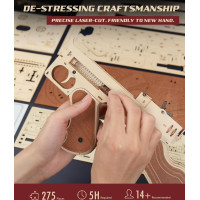 ROBOTIME Roker 3D drevené puzzle Samopal 275 dielikov