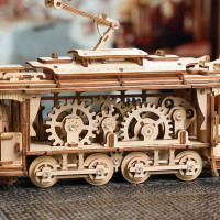 ROBOTIME Roker 3D drevené puzzle Električka 374 dielikov