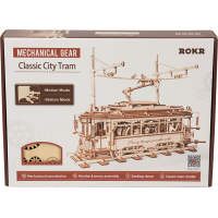 ROBOTIME Roker 3D drevené puzzle Električka 374 dielikov