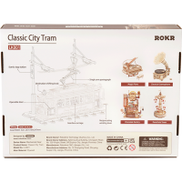 ROBOTIME Roker 3D drevené puzzle Električka 374 dielikov