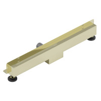 Sprchový žľab do steny MEXEN FLAT WALL 2v1 - zlatý, 90 cm