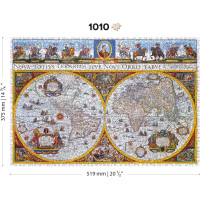 WOODEN CITY Drevené puzzle Antická mapa Nova Terrarum 1010 dielikov