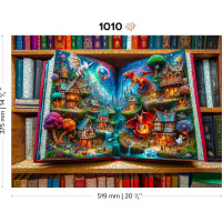 WOODEN CITY Drevené puzzle Čiarové rozprávky 1010 dielikov