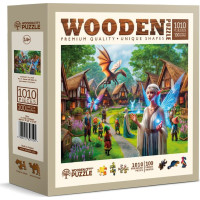 WOODEN CITY Drevené puzzle Fantasy dedinka 1010 dielikov