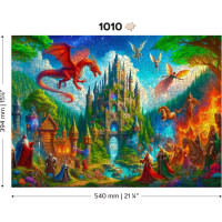 WOODEN CITY Drevené puzzle Fantasy zámok 1010 dielikov
