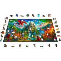 WOODEN CITY Drevené puzzle Fantasy zámok 1010 dielikov