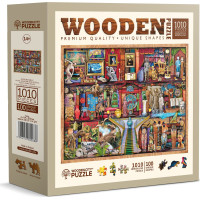 WOODEN CITY Drevené puzzle Múzejná polica 1010 dielikov WOODEN CITY Drevené puzzle Múzejná polica 1010 dielikov