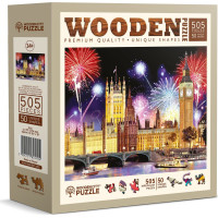 WOODEN CITY Drevené puzzle Nočný Londýn 505 dielikov