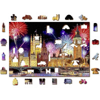 WOODEN CITY Drevené puzzle Nočný Londýn 505 dielikov