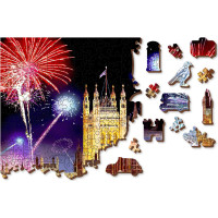 WOODEN CITY Drevené puzzle Nočný Londýn 505 dielikov
