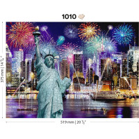 WOODEN CITY Drevené puzzle Nočná New York 1010 dielikov
