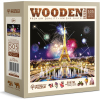 WOODEN CITY Drevené puzzle Nočný Paríž 505 dielikov