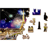 WOODEN CITY Drevené puzzle Nočný Paríž 505 dielikov