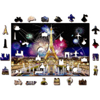 WOODEN CITY Drevené puzzle Nočný Paríž 505 dielikov