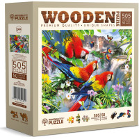 WOODEN CITY Drevené puzzle Ostrov papagájov 505 dielikov