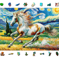 WOODEN CITY Drevené puzzle Rýchly kôň 1010 dielikov