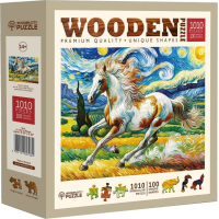 WOODEN CITY Drevené puzzle Rýchly kôň 1010 dielikov