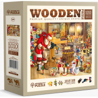 WOODEN CITY Drevené puzzle Santova dielňa 1010 dielikov