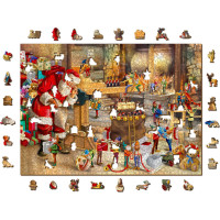 WOODEN CITY Drevené puzzle Santova dielňa 1010 dielikov
