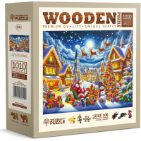 WOODEN CITY Drevené puzzle Santova sviatočná cesta 1010 dielikov