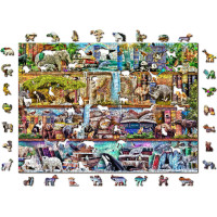 WOODEN CITY Drevené puzzle Úžasný svet zvierat 1010 dielikov