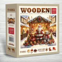 WOODEN CITY Drevené puzzle Vianočné trhy 1010 dielikov
