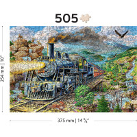 WOODEN CITY Drevené puzzle Železnice 505 dielikov