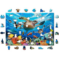WOODEN CITY Drevené puzzle Život v oceáne 505 dielikov