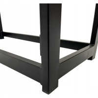 Skladací balkónový stôl MALE - 84x60x69/84 cm - čierny