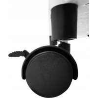 Kuchynský vozík 100 cm - 4 police - biely