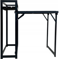 Skladací balkónový stôl MALE - 84x60x69/84 cm - čierny