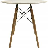 Jedálenský stôl CARO 80 cm - biely