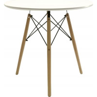 Jedálenský stôl CARO 80 cm - biely