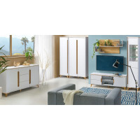 Písací stôl GAPPA GA12 - jaseň horský/biely