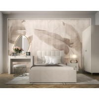 Posteľ MOSSA MO12 s úložným priestorom - 200x120 cm - krémová