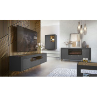 Konferenčný stolík MOSSA MO9 - čierny/dub whisky