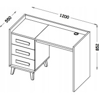 Písací stôl VERSO W8