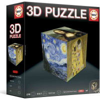 EDUCA 3D Puzzle kocka Umenie 216 dielikov