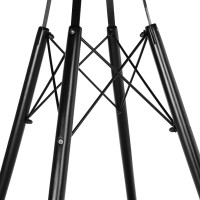 Jedálenský okrúhly stôl PARIS Black 80 cm - čierny mramor