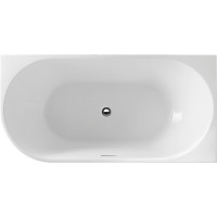 Aqualine TIBERA R rohová stojaca vaňa, 150x75cm, biela E1037