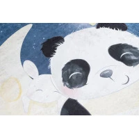 Detský koberček EMMA - Panda na mesiaci