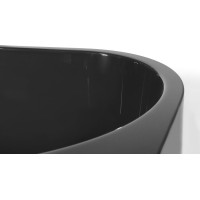 Polysan ASTRA R MONOLITH asymetrická vaňa 160x75x60cm, šedá 34611M.30