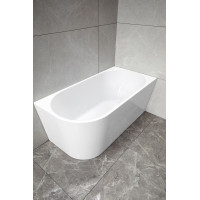 Aqualine TIBERA R rohová stojaca vaňa, 150x75cm, biela E1037