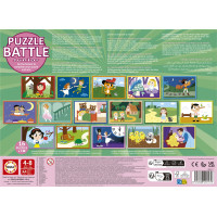 EDUCA Puzzle bitka Rozprávky 16x9 dielikov