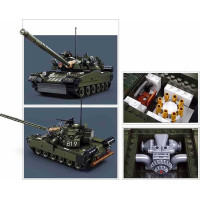 Sluban Model Bricks M38-B1178 Hlavný bojový tank T-80 2 v 1 v mierke 1:35