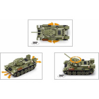Sluban Power Bricks M38-B7072 R/C T34/76 (1942) Tank na diaľkové ovládanie